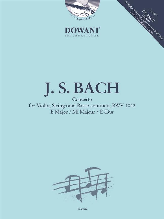 Concerto for Violin, Strings and BC, BWV 1042 - E Major - na housle a klavír